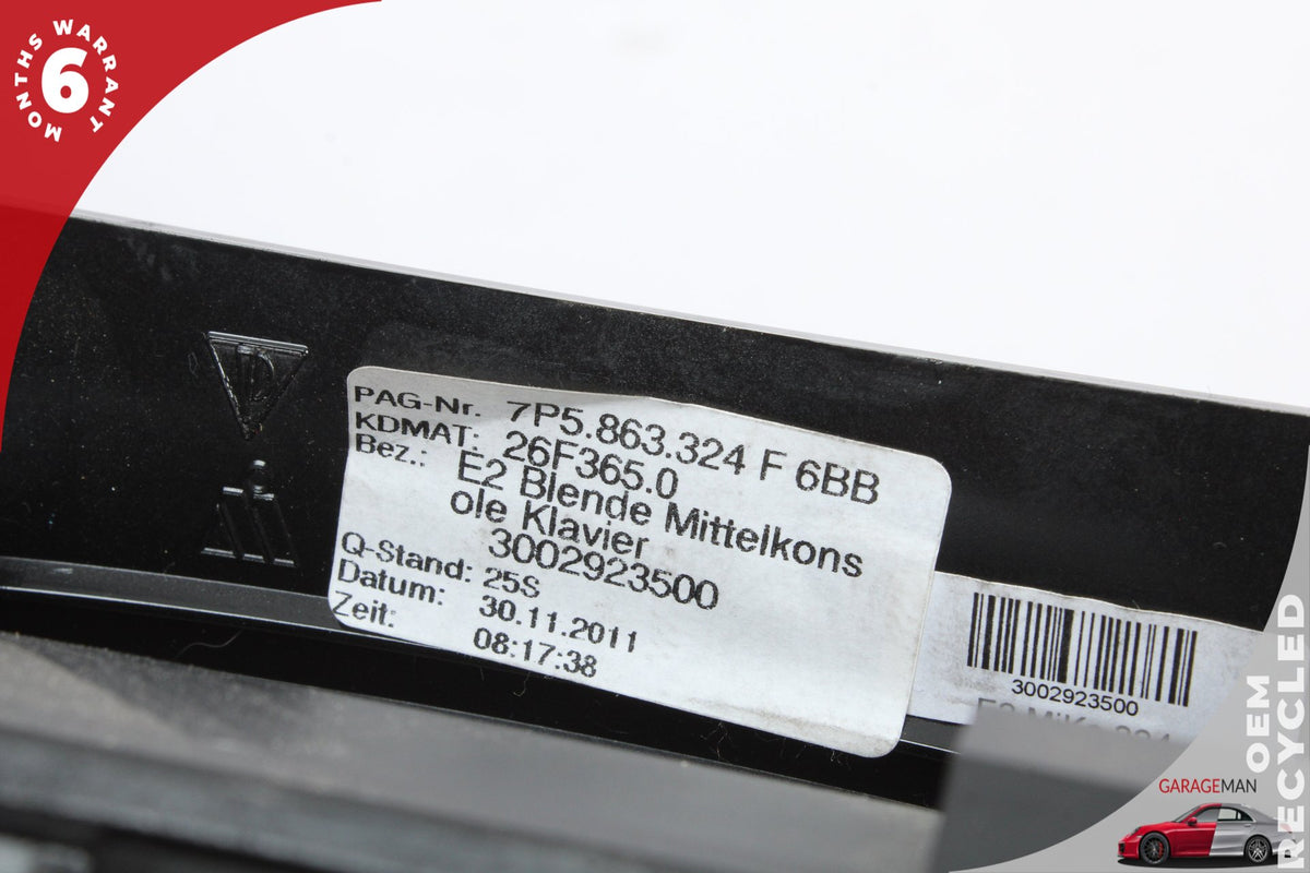 2011-2012 Porsche Cayenne 92A SUV AC Temperature Climate Control Panel 7P5863324F Genuine