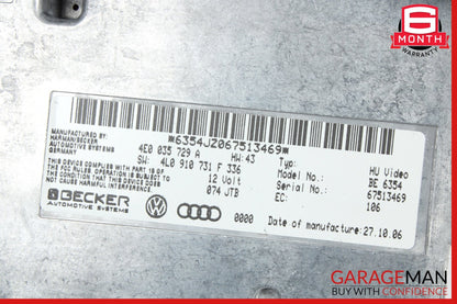 2007-2009 Audi Q7 MMI Control Module Unit 4E0035729A Genuine OEM