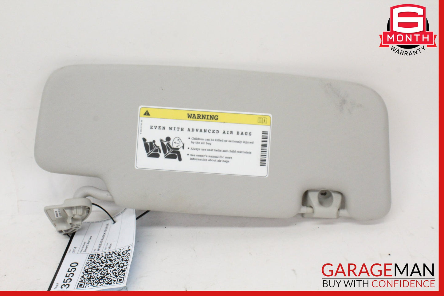 2008-2015 Smart Fortwo 451 Sedan Front Left Side Sun Visor Gray 4518100310 OEM