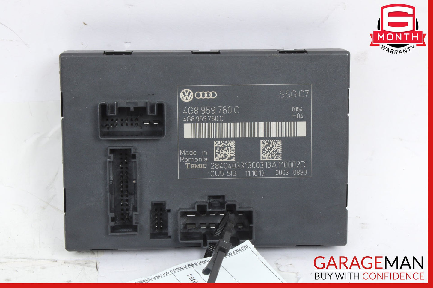 2012-2018 Audi S7 Front Left or Right Seat Backrest Control Module 4G8959760C
