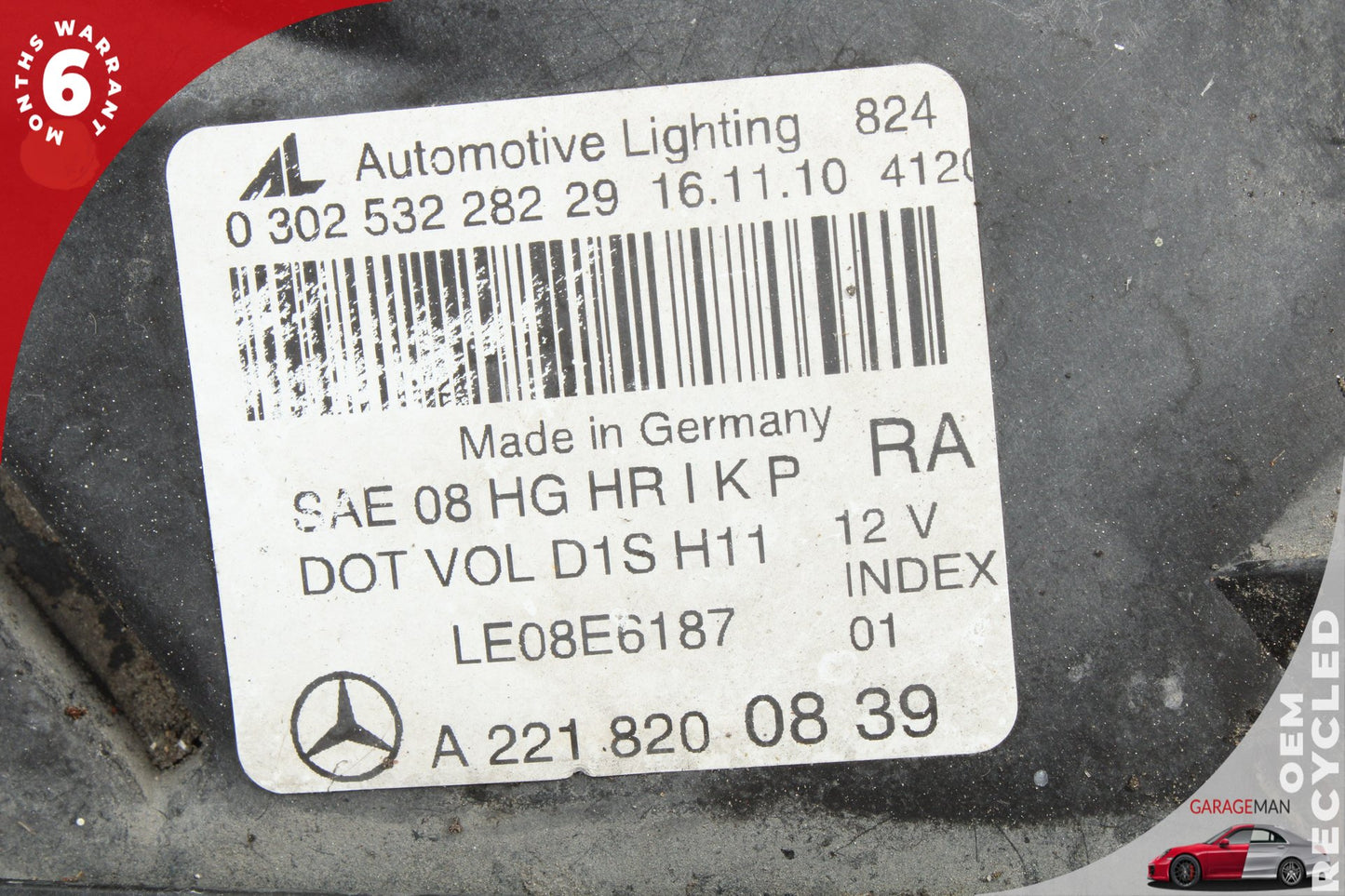 10-13 Mercedes-Benz S400 S-Class W221 Sedan Front Right Head Light Lamp Bi-Xenon 2218200839