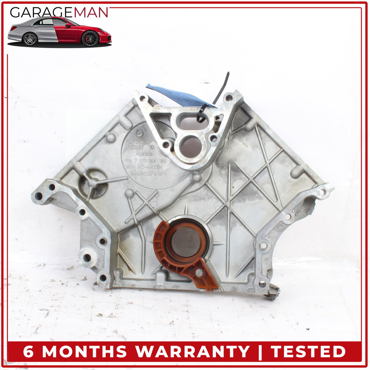 2008-2019 BMW 650i 550i 750i 4.4L V8 N63 Engine Motor Timing Cover 7553364 OEM