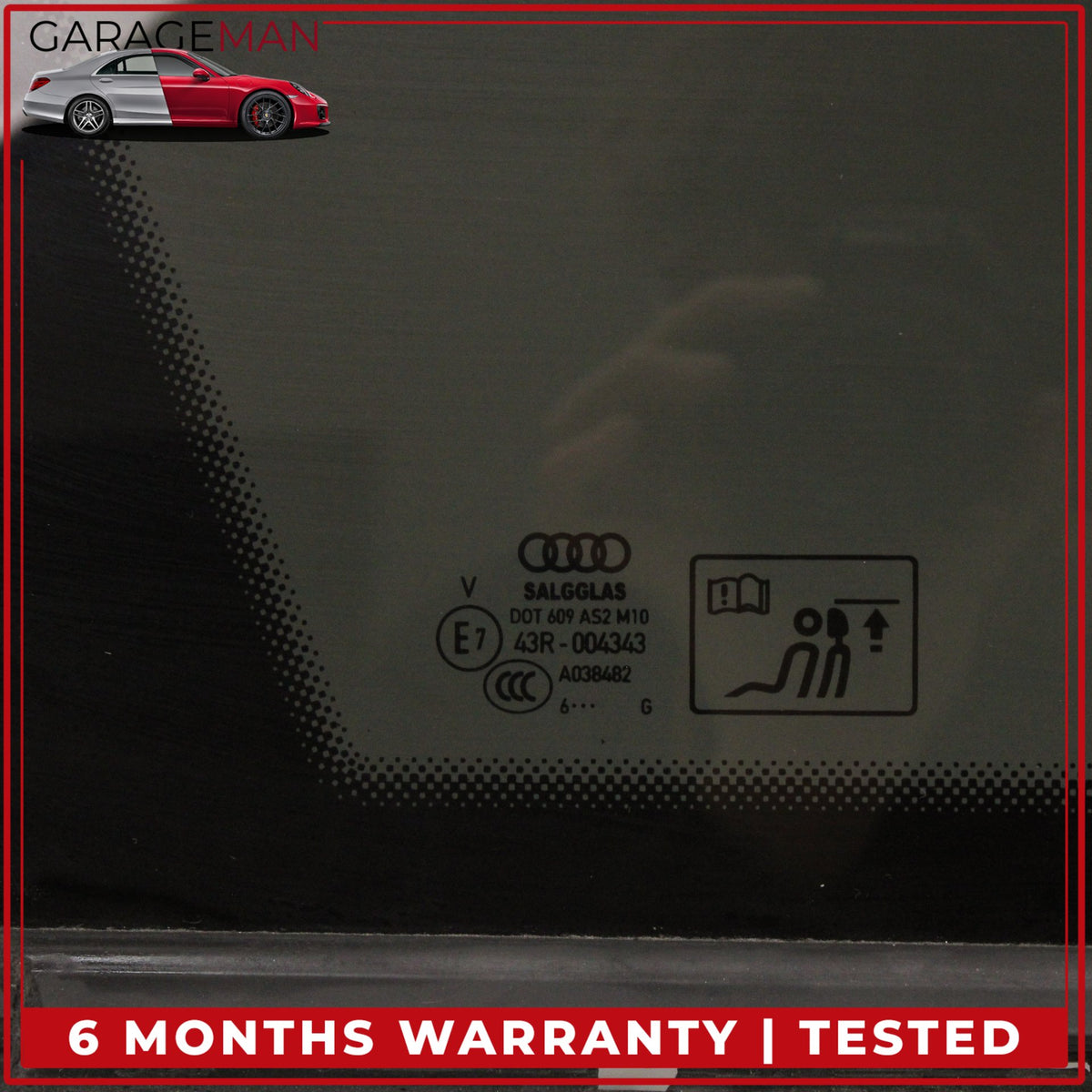 2017-2024 Audi Q7 Rear Left Driver Side Quarter Window Glass 4M0845297B OEM