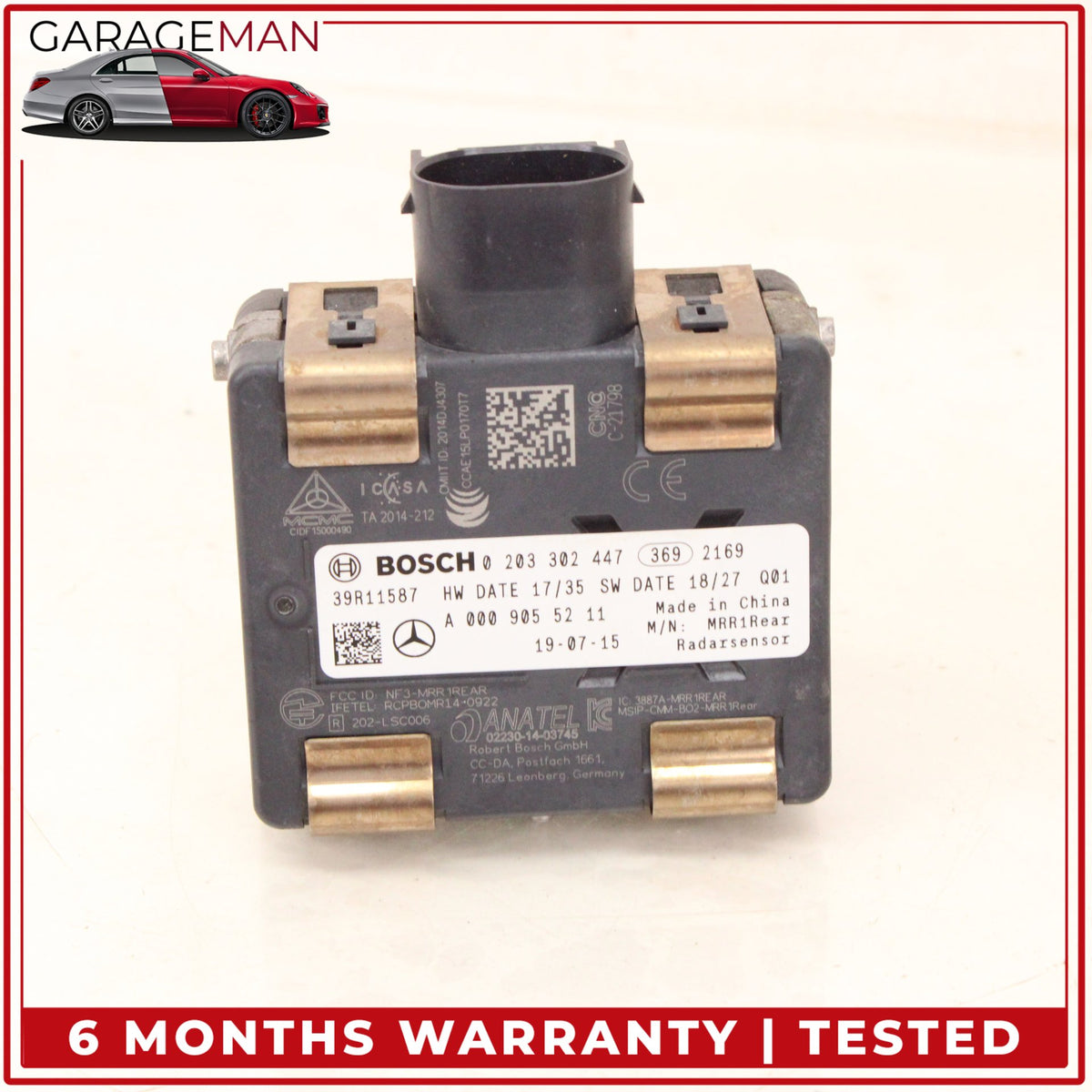2019-2023 Mercedes X253 GLC300 Rear Left or Right Blind Spot Sensor Module OEM