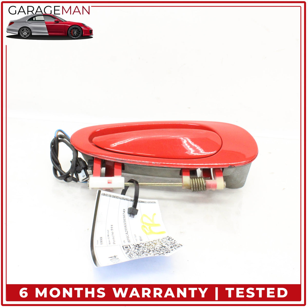 1997-2005 Porsche 911 996 Front Right Side Exterior Door Handle Red OEM