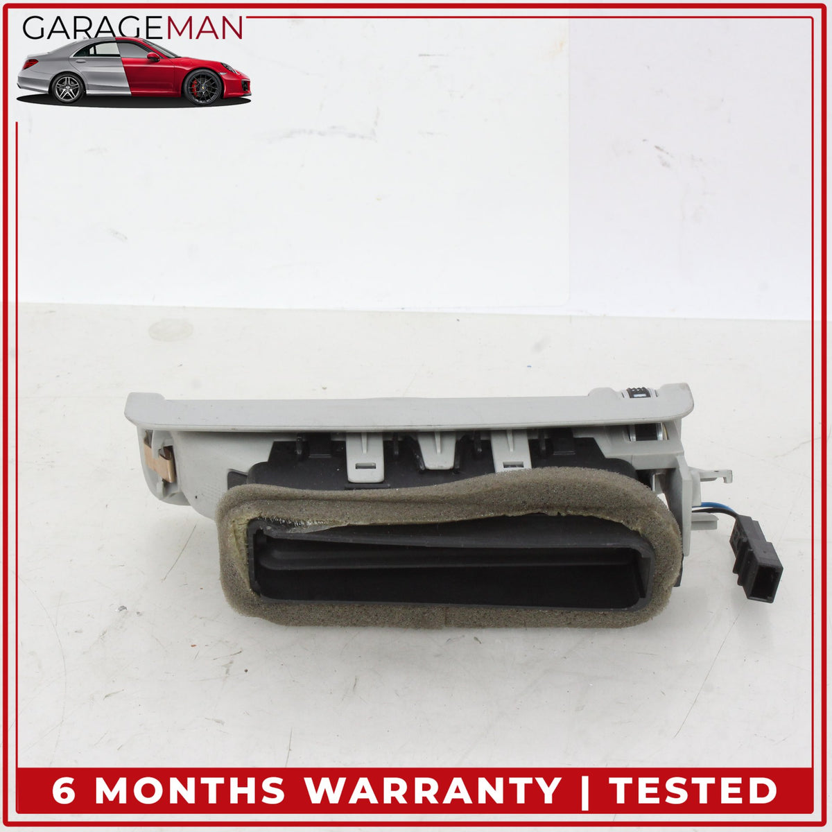 2011-2018 Audi A8 Rear Left and Right Side B Pillar AC A/C Air Vent Set Gray OEM