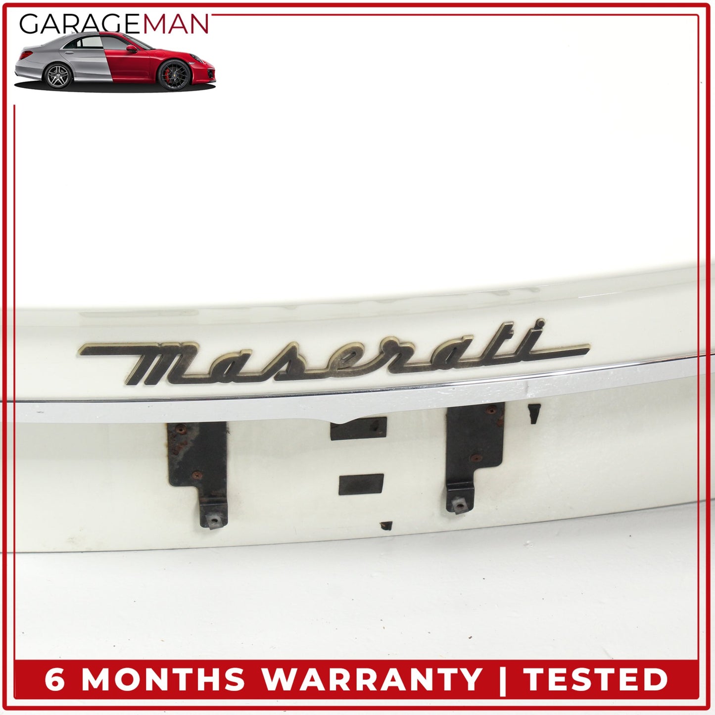 2008-2019 Maserati GranTurismo Coupe Trunk Lid Panel Assembly White 80085700 OEM