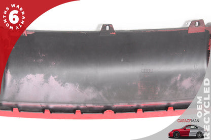 2013-2015 Audi RS5 AWD Rear Lower Bumper Diffuser Valance Panel Black &amp; Red OEM