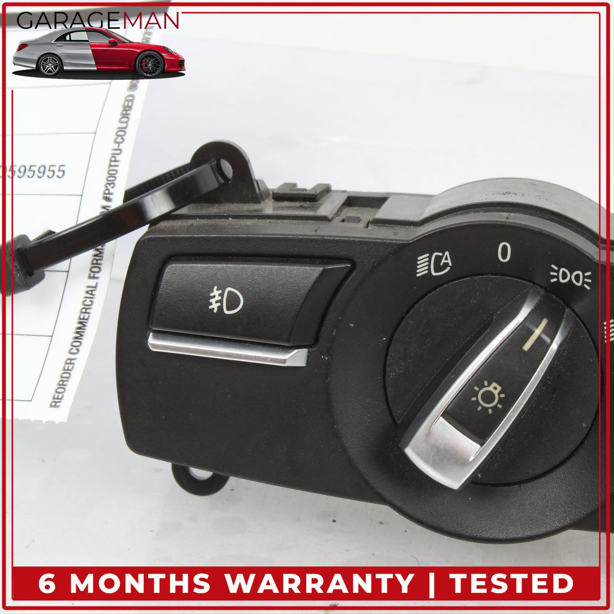 2009-2019 BMW 640i 650i F12 Front Left Side Headlight Control Switch 9192745 OEM
