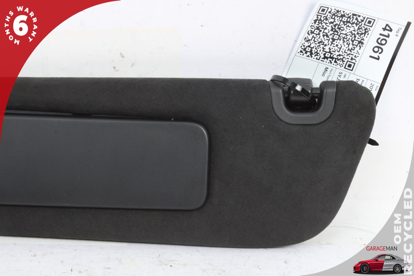 2012-2020 Tesla Model S Front Left Driver Side Sun Visor Black 105061902A OEM