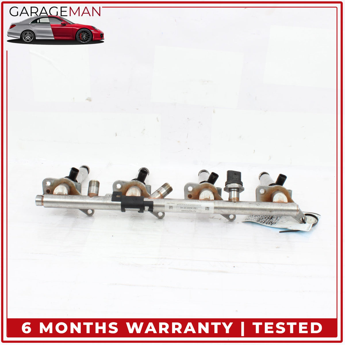 2011-2018 Mercedes X166 GL450 Fuel Injection Rail Line w/ Injectors Right Side