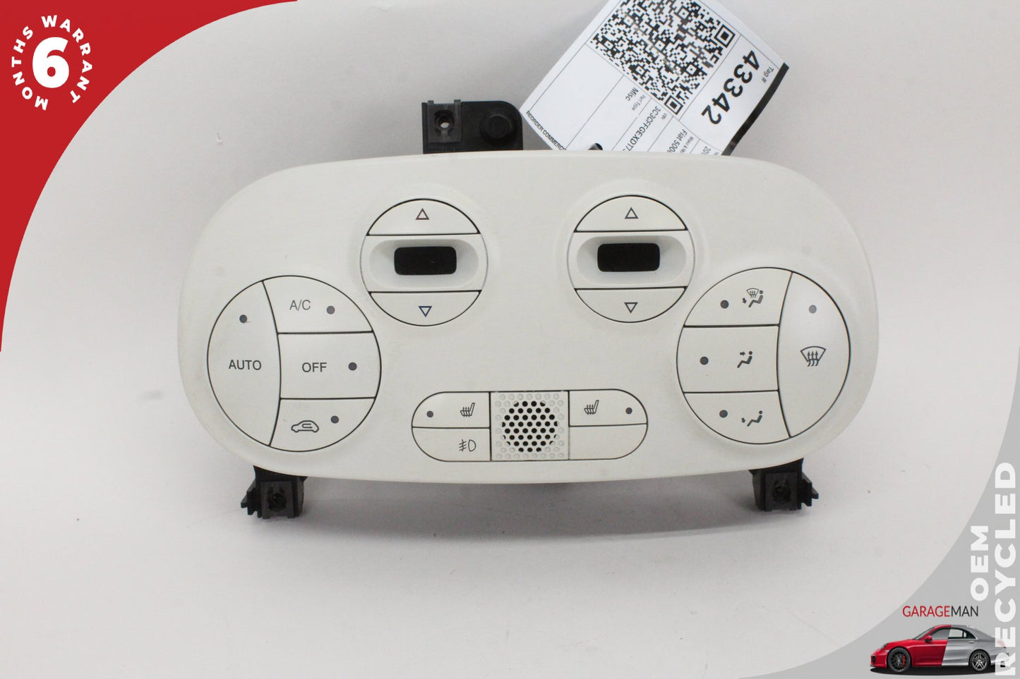 2012-2017 Fiat 500e AC Temperature Climate Control Switch Panel P1VH54LW9AF OEM
