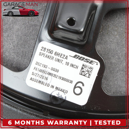 2014-2022 Infiniti Q50 Front & Rear Left & Right Door Speakers Set w/ Sub Woofer