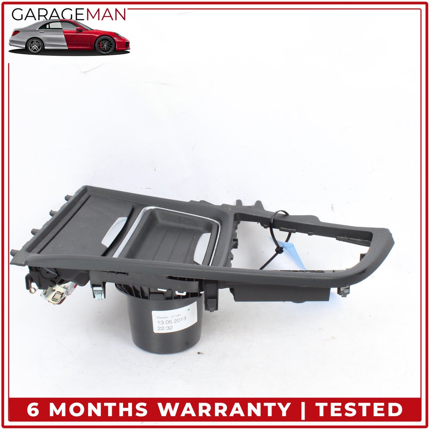 2012-2018 BMW 320i xDrive Front Center Console Dual Cup Holder w/ Ash Tray OEM