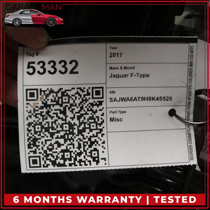 2014-2019 Jaguar F-Type X152 Front Left Side Seat Track Frame Rail w/ Motors OEM