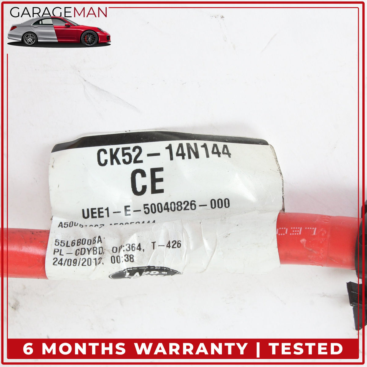 2013-2017 Range Rover L405 L405 Positive Battery Terminal Cable CK5214N144CE OEM