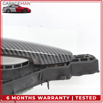 2012-2018 BMW 328i F30 Rear Right Exterior Door Handle Carbon Fiber 7332268 OEM