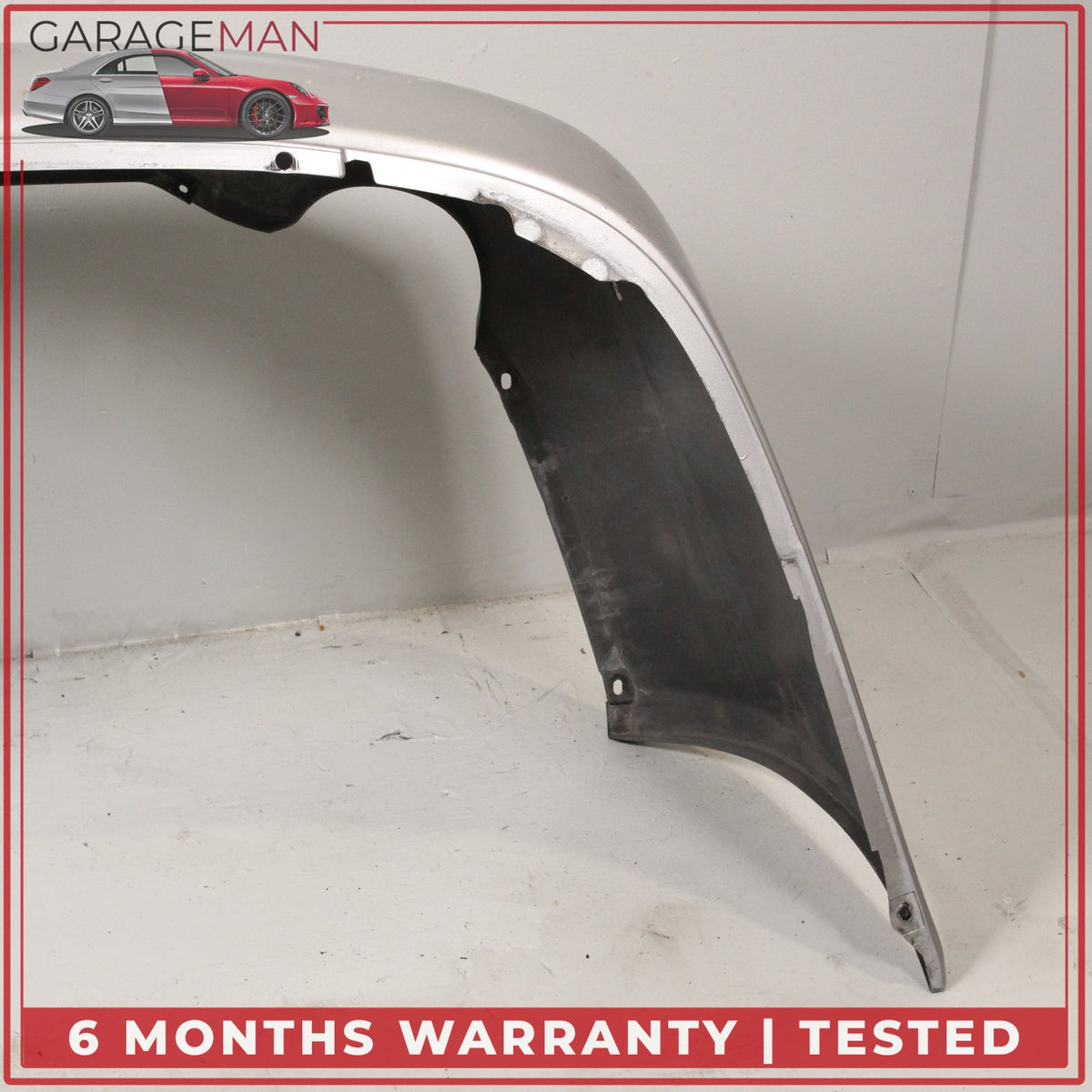 1999-2001 Porsche 911 Carrera 996 Rear Bumper Cover Arctic Silver Metallic OEM
