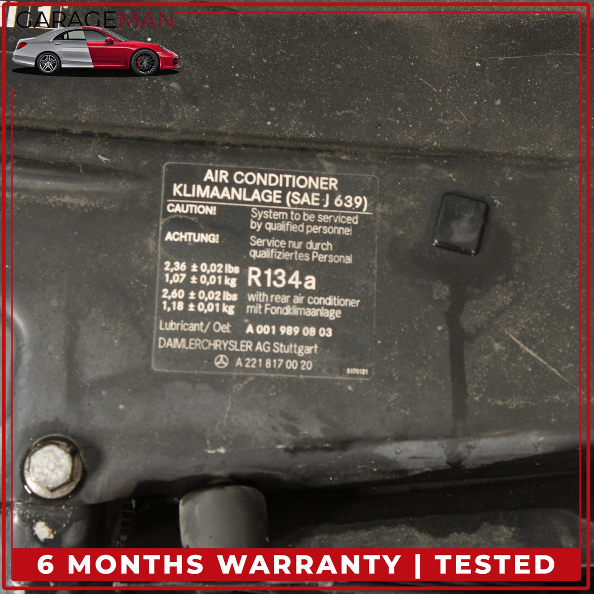 2007-2009 Mercedes W221 S550 S600 Front Radiator Core Support Assembly OEM
