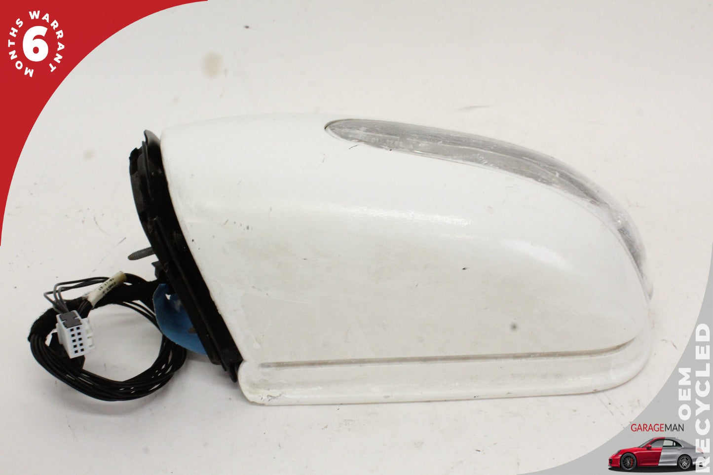 2003-2006 Mercedes W211 E500 Front Left Side Door Rear View Mirror White OEM