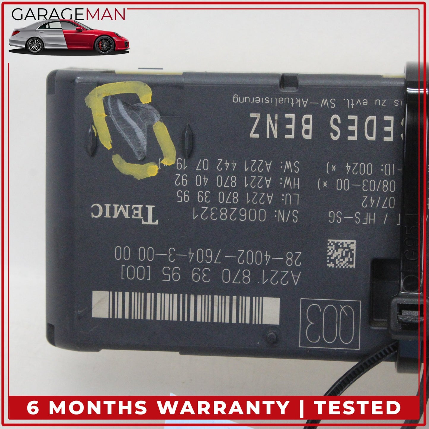 2007-2014 Mercedes-Benz S400 S-Class W221 Sedan Trunk Release Remote Open Close Module 2218703995 OEM