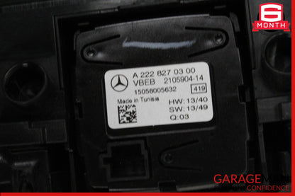 15-18 Mercedes W205 C300 Center Console Trim Bezel w/ Control Switch & Clock OEM