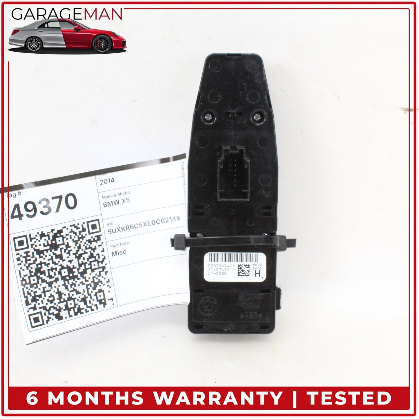 2014-2019 BMW X5 X6 F15 Front Left Side Master Window Control Switch 9297349 OEM