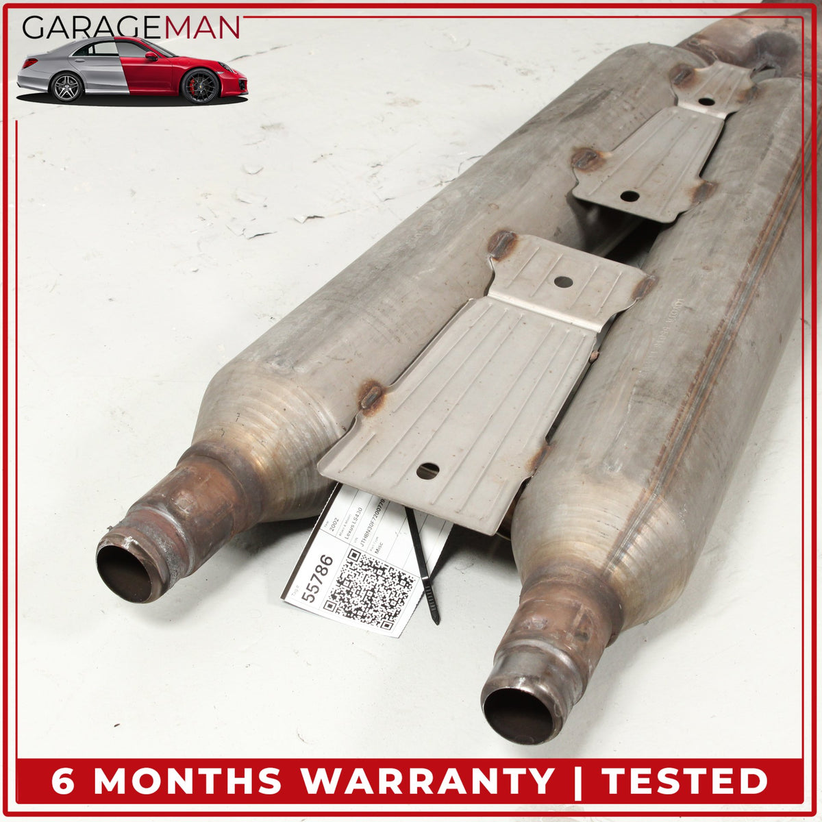 2001-2006 Lexus LS430 XF30 Center Exhaust Resonator Assembly 55018 OEM