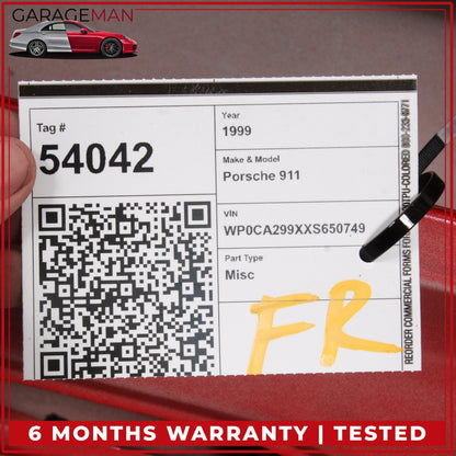 1997-2005 Porsche 911 996 Front Right Side Door Shell Red 99653101204 OEM
