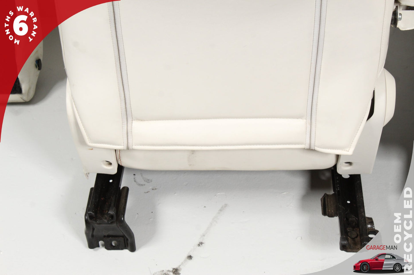 2013-2019 Fiat 500e Front and Rear Complete Seat Assembly White and Red OEM