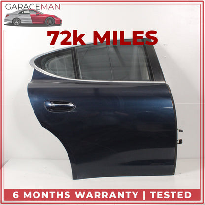 2010-2016 Porsche Panamera 970 Rear Right Complete Door Assy Blue Metallic OEM