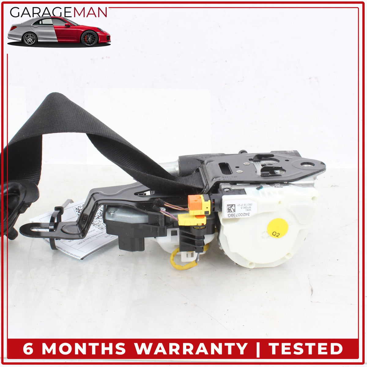 2017-2023 Mercedes W213 E300 Front Right Side Seat Belt Retractor Black OEM