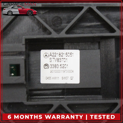 2007-2014 Mercedes-Benz S400 S-Class W221 Sedan Front Left Master Window Control Switch 2218215051 OEM