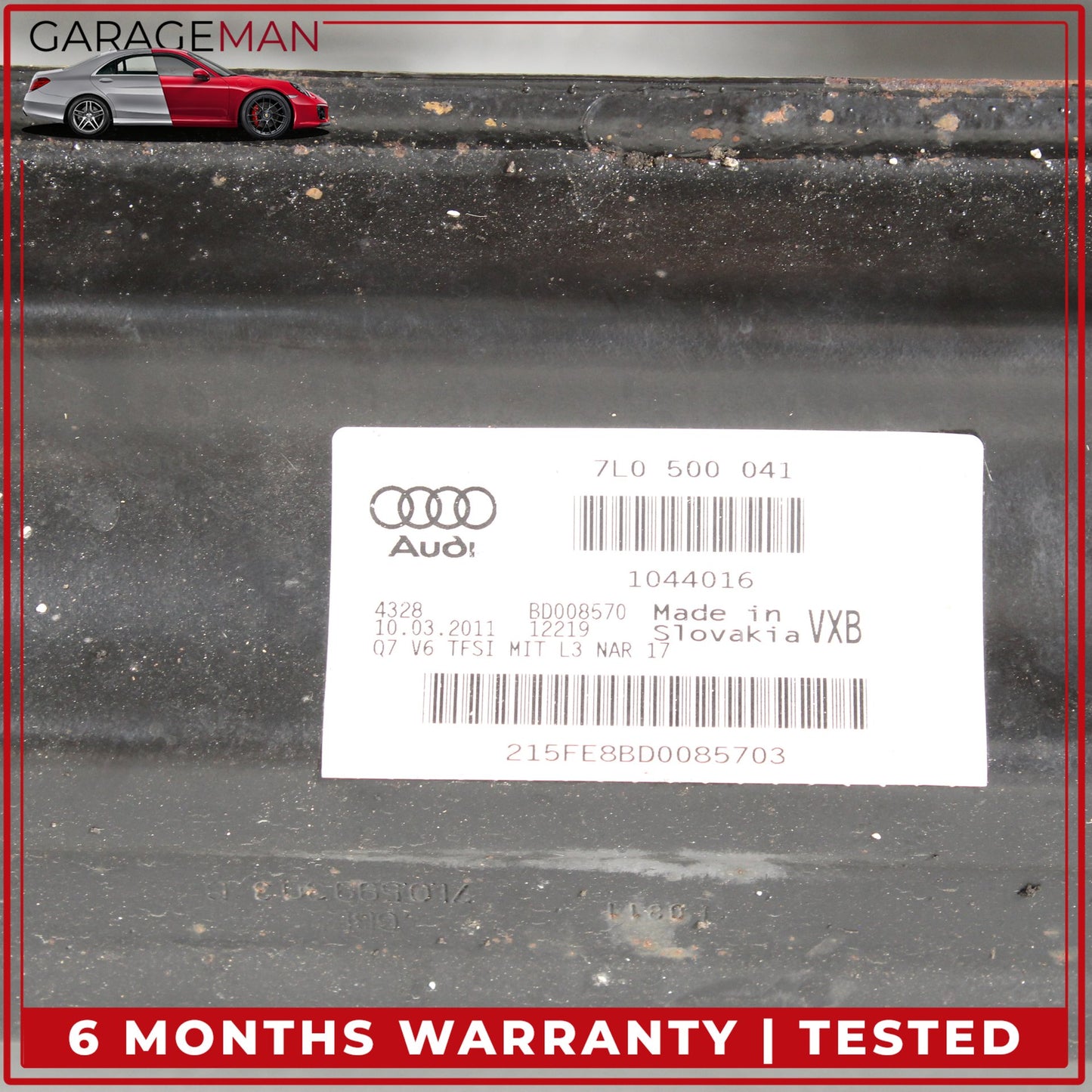 2007-2015 Audi Q7 SUV Rear Sub Frame Subframe Crossmember 7L0500041 OEM