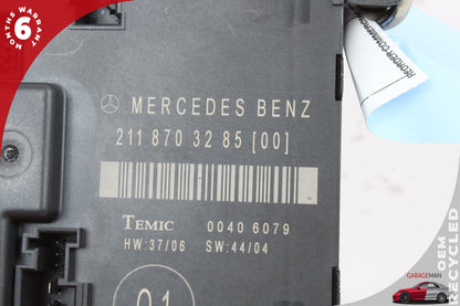 03-09 Mercedes E350 W211 Right Rear Door Control Module 2118703285 OEM