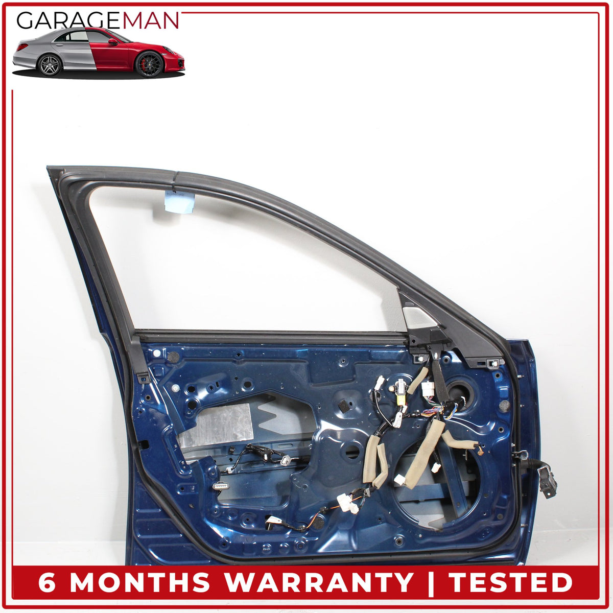 2014-2024 Infiniti Q50 V37 Front Left Driver Side Door Shell Blue H010A4GAMA OEM