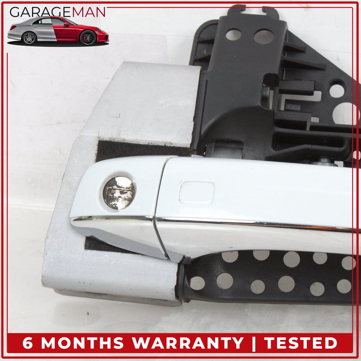 2011-2018 Audi A8 S8 Front Left Exterior Door Handle Glacier White Metallic OEM