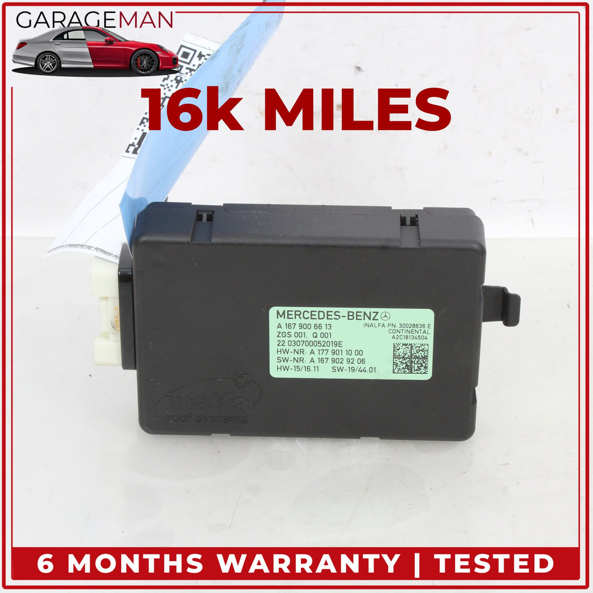 2019-2026 Mercedes W177 A220 Panoramic Sunroof Control Module 1679006613 OEM