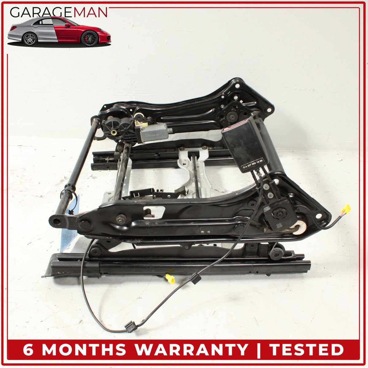 2010-2017 Mercedes C207 E550 Front Right Seat Rail Track Frame w/ Motors OEM