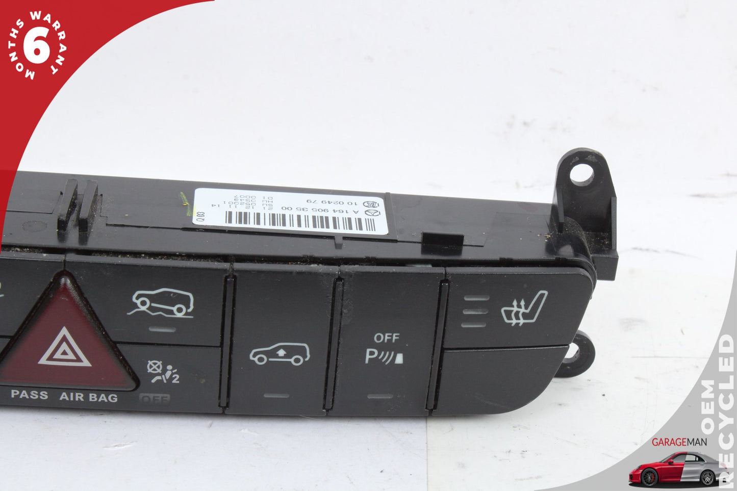 2006-2012 Mercedes X164 GL450 Hazard Switch Control Panel 1649053500 OEM