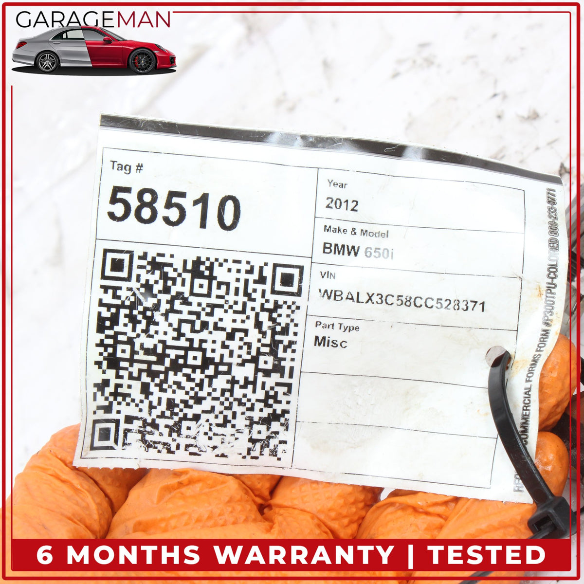 2008-2014 BMW 650i 550i X5 X6 4.4L V8 N63 Engine Motor Piston w/ Rod 7843237 OEM
