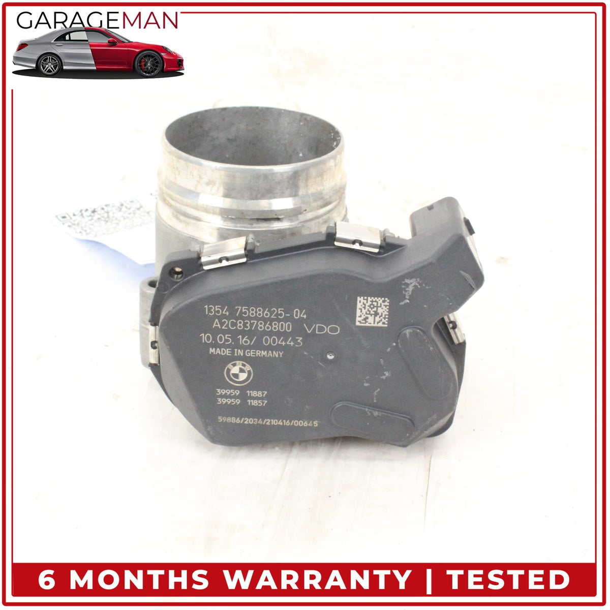 2012-2018 BMW X3 F25 2.0L Engine Motor Air Intake Throttle Body 7588625 OEM