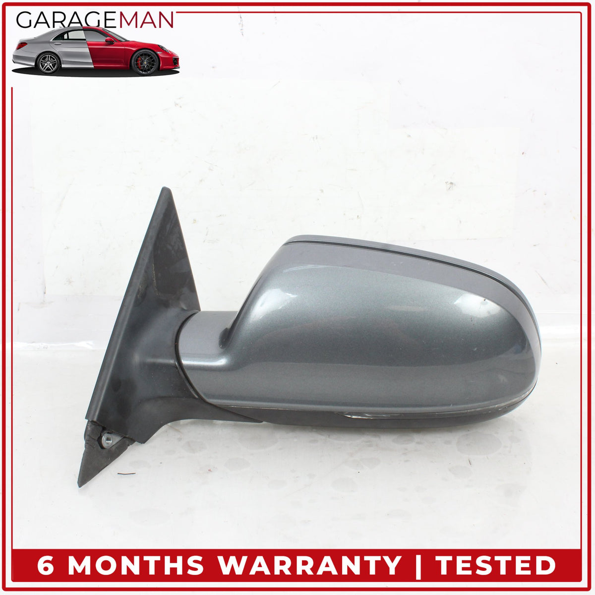 2010-2016 Audi A4 S4 Front Left Driver Side Door Rear View Mirror Gray OEM