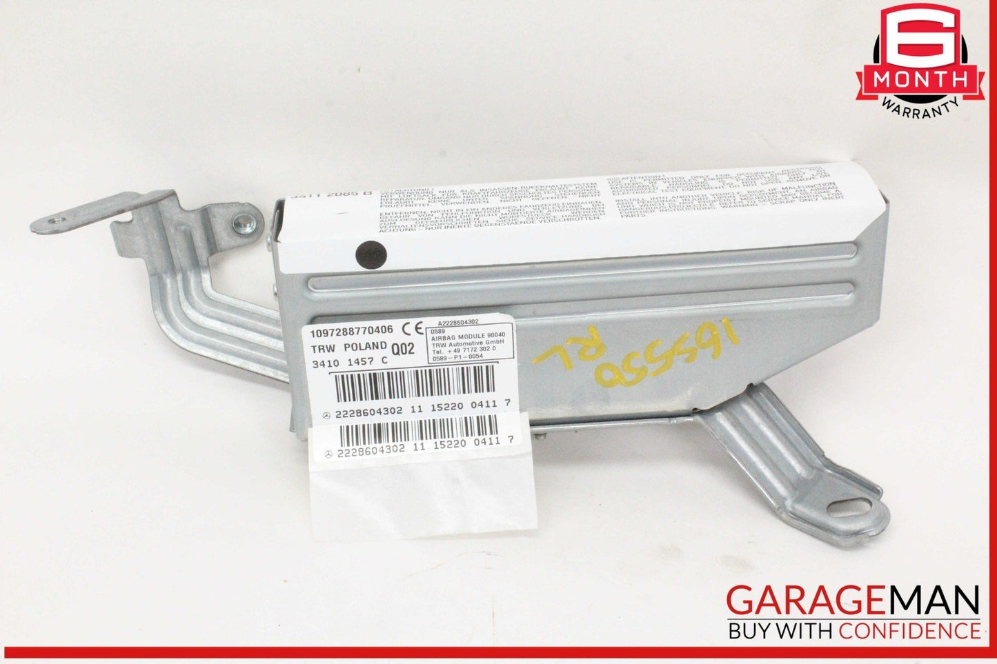 14-17 Mercedes W222 S550 Rear Left Driver Side Quarter Airbag Air Bag OEM