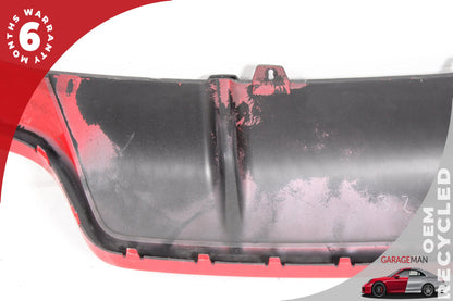 2013-2015 Audi RS5 AWD Rear Lower Bumper Diffuser Valance Panel Black &amp; Red OEM