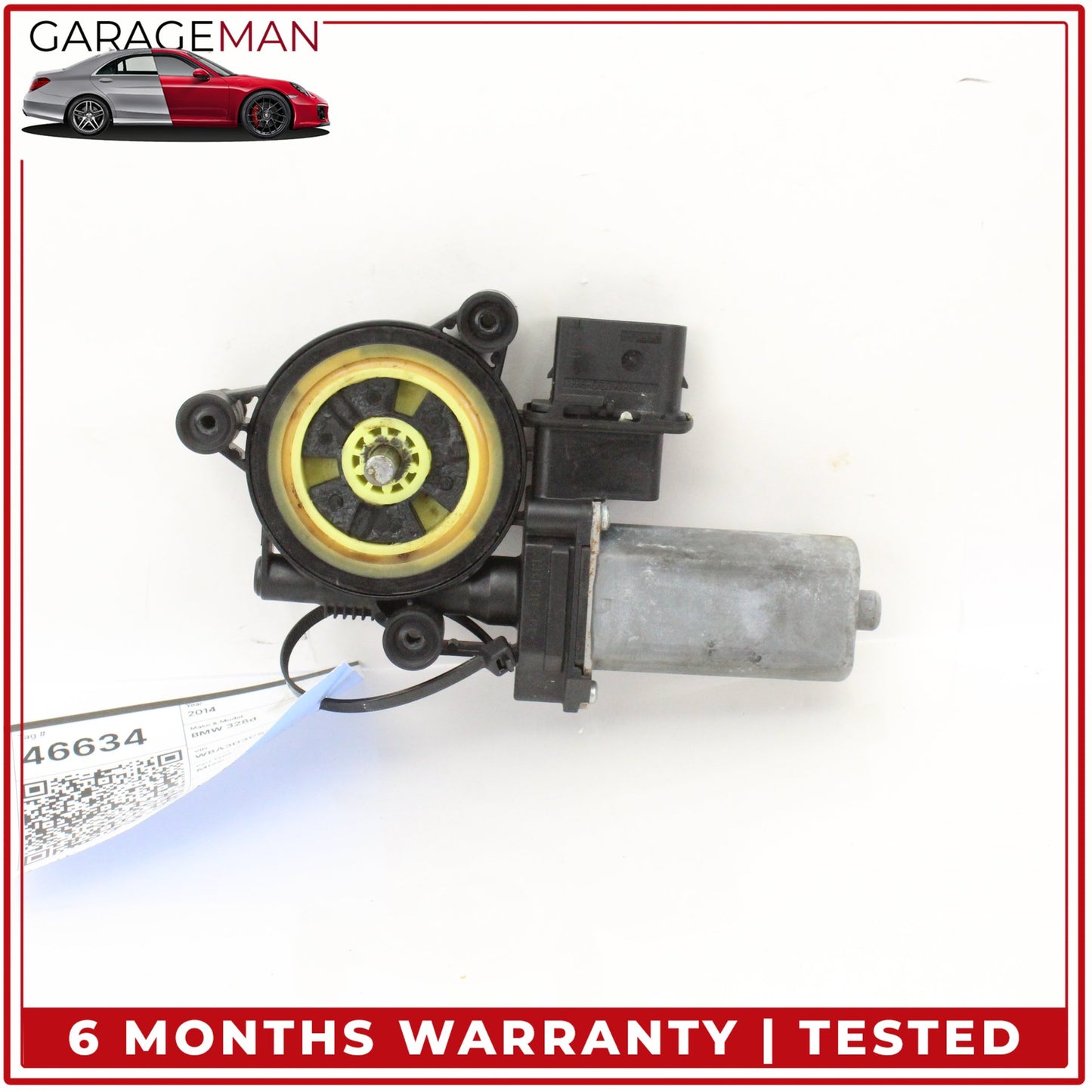 2012-2018 BMW 328d Sedan Front Left Window Regulator Motor 67627406633 OEM