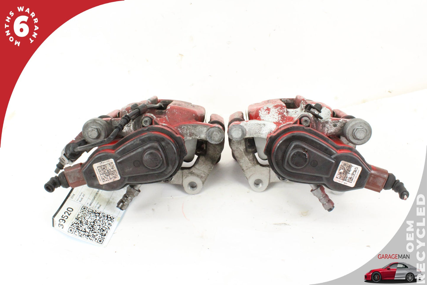 2012-2018 Audi A7 A6 Rear Left and Rear Right Side Brake Caliper Set TRW OEM