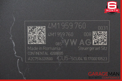 2018-2023 Audi A4 Sedan Rear 3rd Third Row Seat Memory Module 4M1959760G OEM