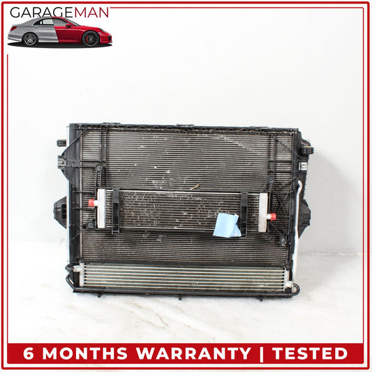 2011-2018 Porsche Cayenne 958 Engine Radiator Cooling Fan Motor A/C Condenser Assy 7P0121207A