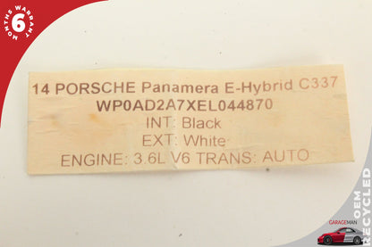 2014-2016 Porsche Panamera E-Hybrid Drive Motor Inverter Coolant Line Pipe OEM